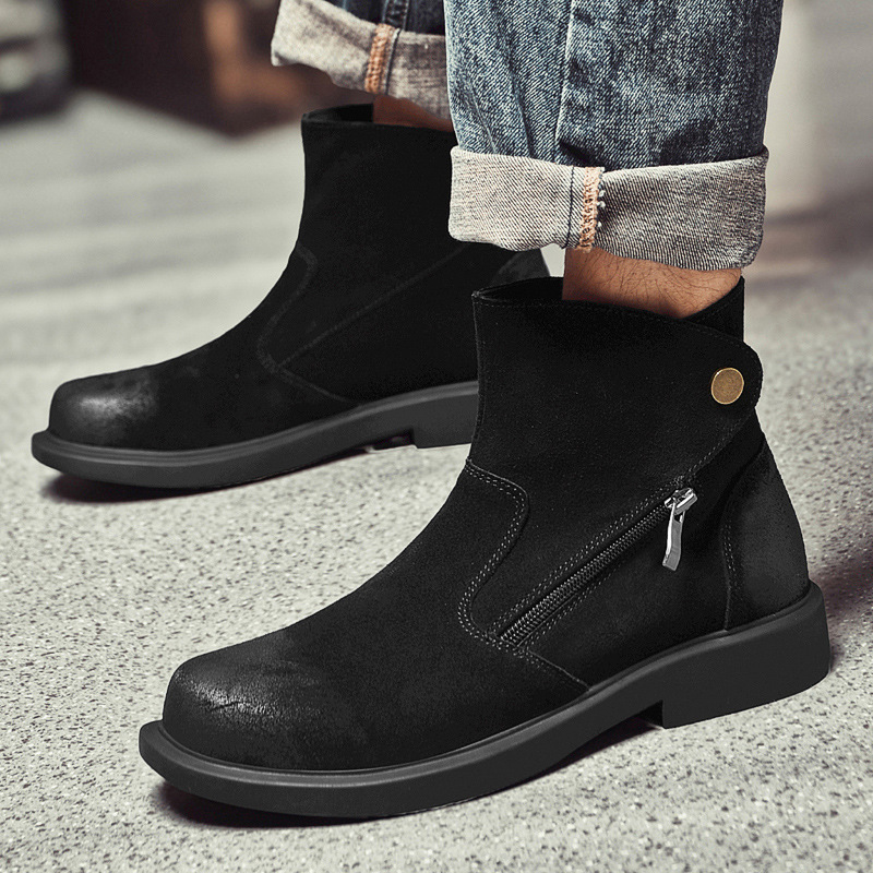 Vintage Cow Suede Mens Chelsea - огляд і ціна Vintage Outdoor Fashion