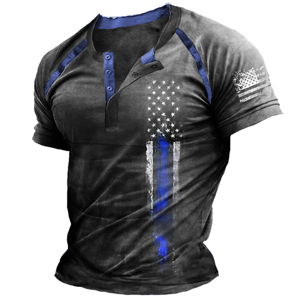 Funny 3D American Flag Print M - огляд і ціна Vintage Fashion Jersey
