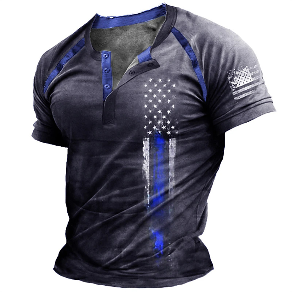 Funny 3D American Flag Print M - огляд і ціна Vintage Fashion Jersey