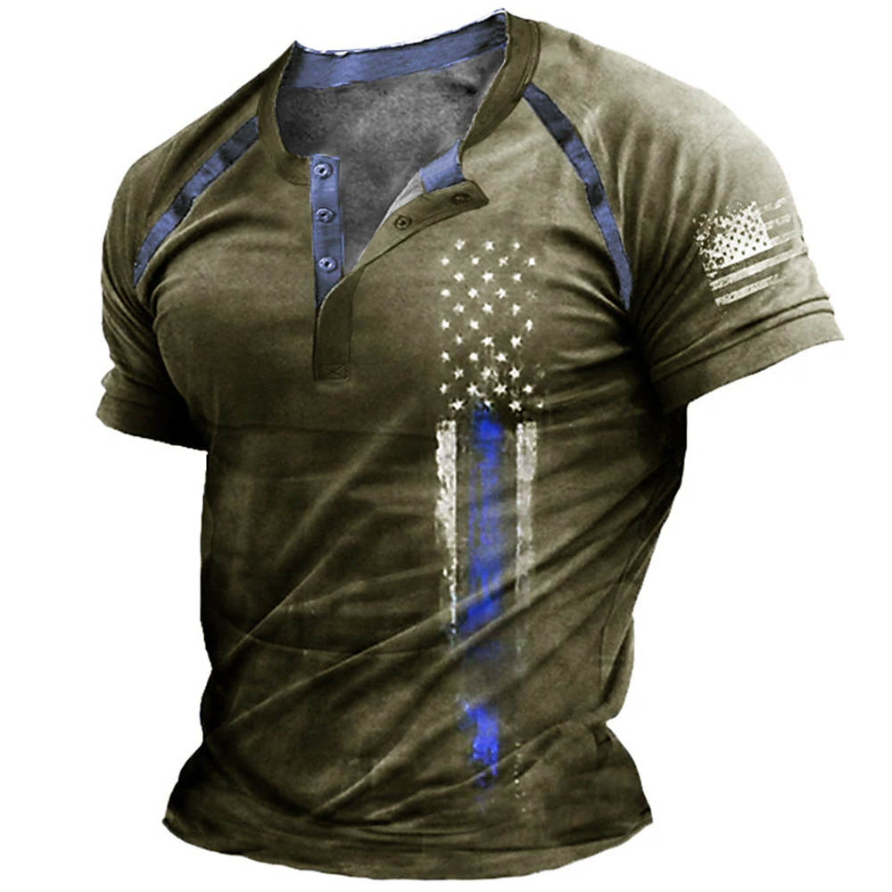 Funny 3D American Flag Print M - огляд і ціна Vintage Fashion Jersey