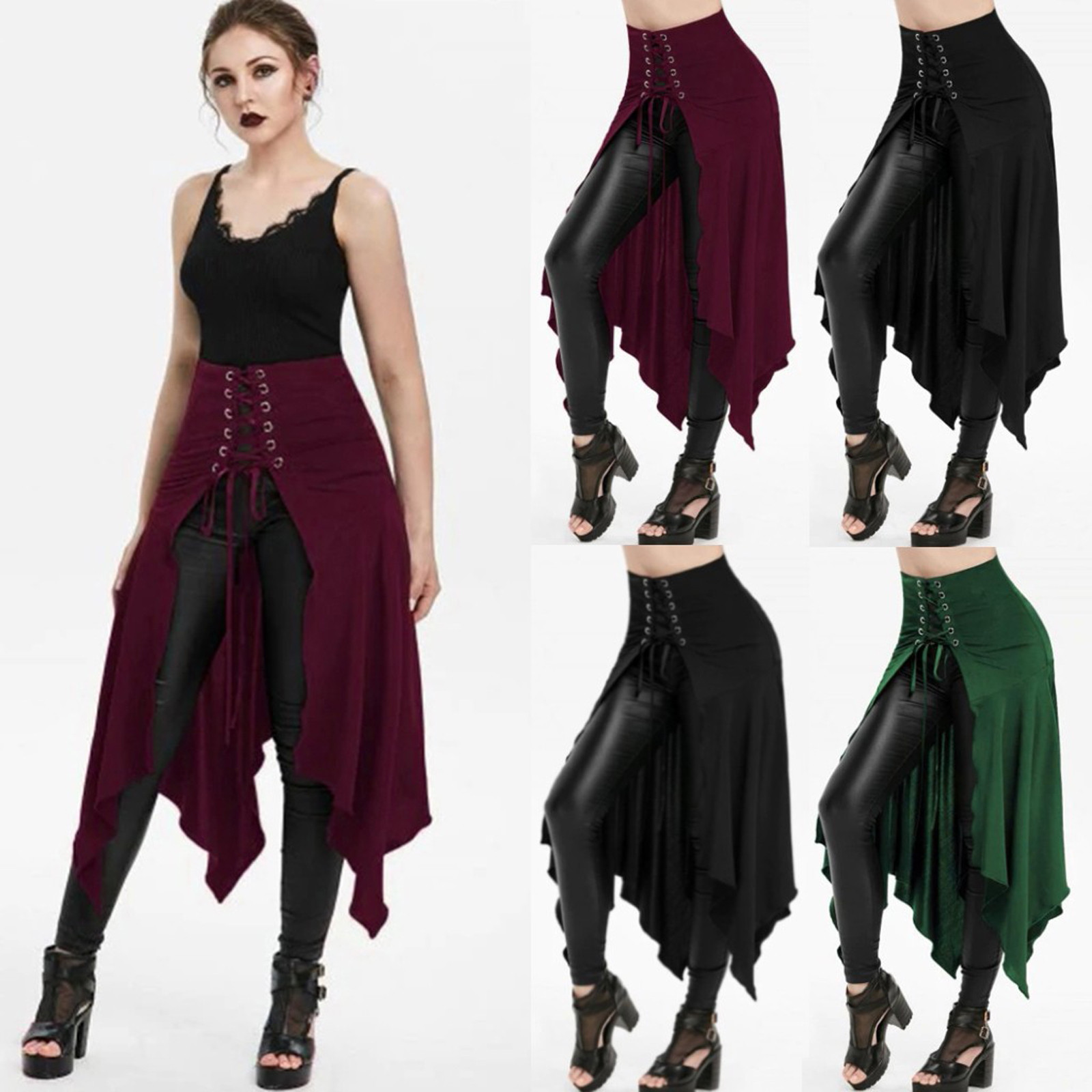 Gothic Skirt Black Medieval Vi - огляд і ціна Vintage Fashion Dresses